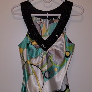 Silky with beaded neckline